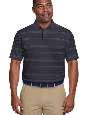 Ben Hogan Men's & Big Men's Performance Proper Stripe Short Sleeve Polo Shirt